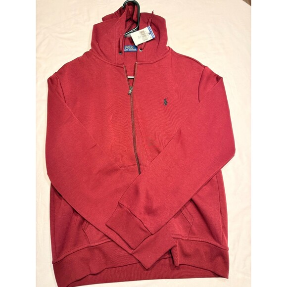 NWT Ralph Lauren Polo Mens SIze L Burgandy Full Zipper - Picture 1 of 3